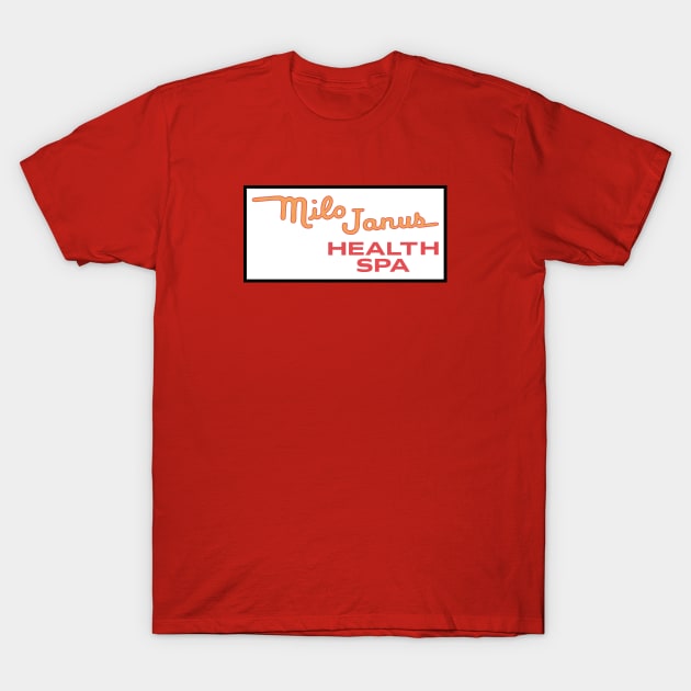 Columbo Milo Janus Health Spa T-Shirt by thecolumbophile